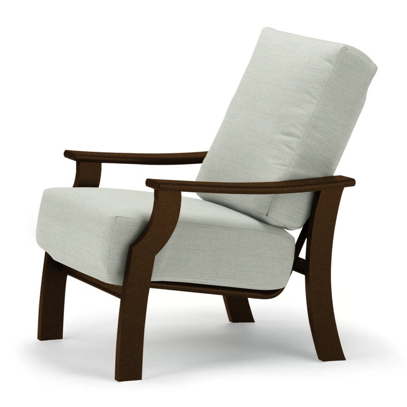 St. Catherine Outdoor Lounge Chair, Wren, Textured Kona