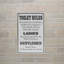 Metal Toilet Rules Funny Pee Tin Bathroom Sign Home Bar Pub Restroom Wall Decor