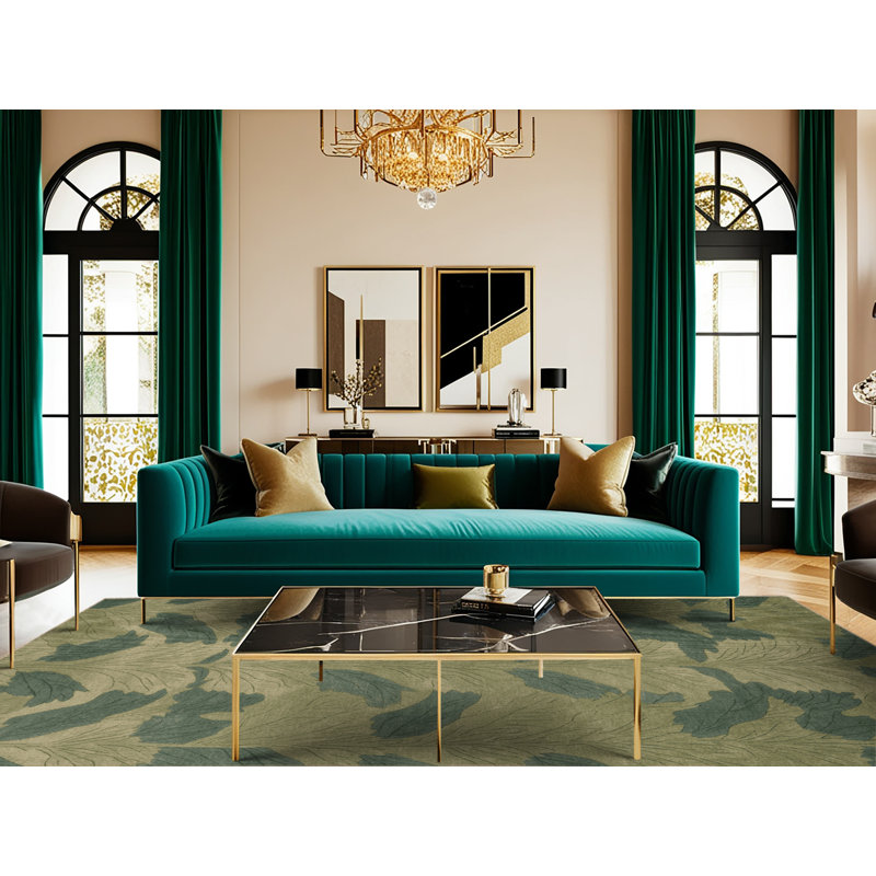 Tapis lavable avec légumes Orache, Rectangle 5 pi x 7 pi