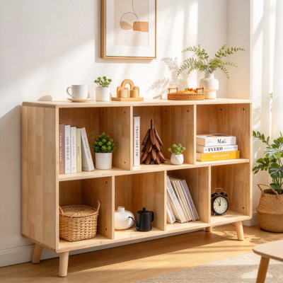 Bibliothèque en bois Pine