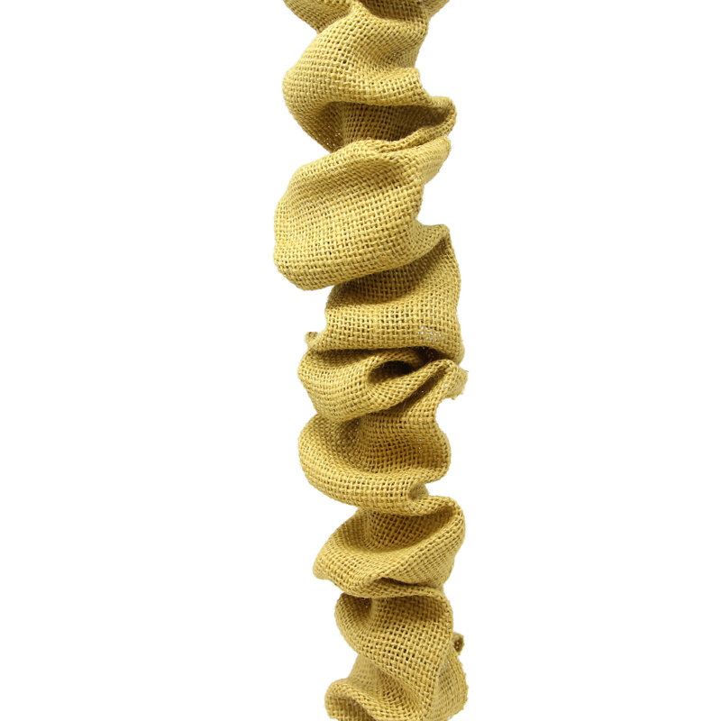 Markiewicz Chain Cord Cover, 108" H x 2.5" W x 2.5" D, Mustard Yellow Burlap