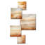 «Beige Sandy Clouds Horizon», ensemble d'art mural de 5 nuages
