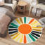 Mignon tapis lavable à la machine Sunburst-2073207434