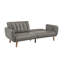 Canapé-lit capitonné en microfibre Fosnavag-1262084833