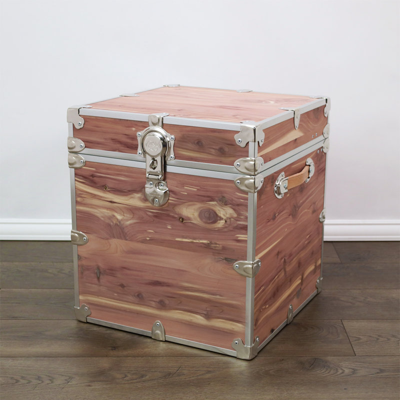 Table de bout Rhino Knotty Cedar, Argent argent, H 24 po x l 20 po