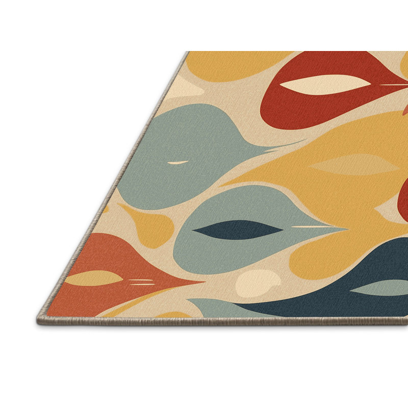 Lively Pop Rug, Square 7'