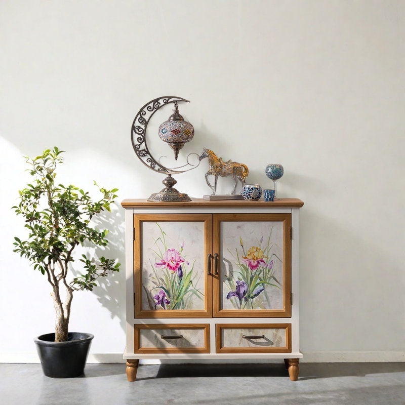 Armoire d'entrée en bois de pin massif