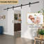 Porte de grange coulissante double 84 po H-121685423-123099049-121450071