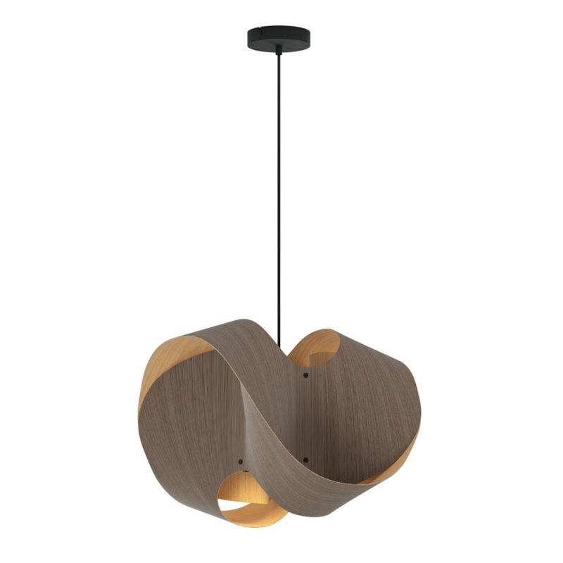 Luminaire suspendu Elvira 50 - chêne gris, H 15,4 po x l 19,6 po x P 19,6 po, Chêne gris / frêne