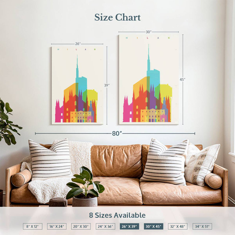 Nicci Vibrant Milan, 39" H x 26" W