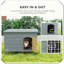 Cage pour chien avec niche verrouillable