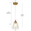 Mini-luminaire suspendu simple 1 lumière Amedeo