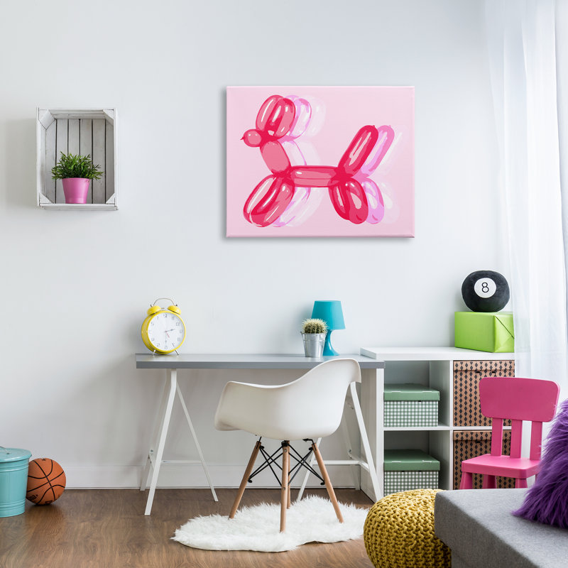 Art pop sur toile Pop Balloon par Lil 'Rue, H 30 po x l 40 po x P 1,5 po