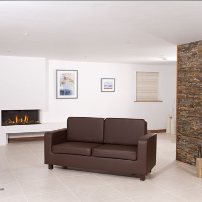Edrie Faux Leather Sofa