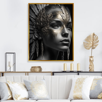 Femme bohémienne rétro sur toile