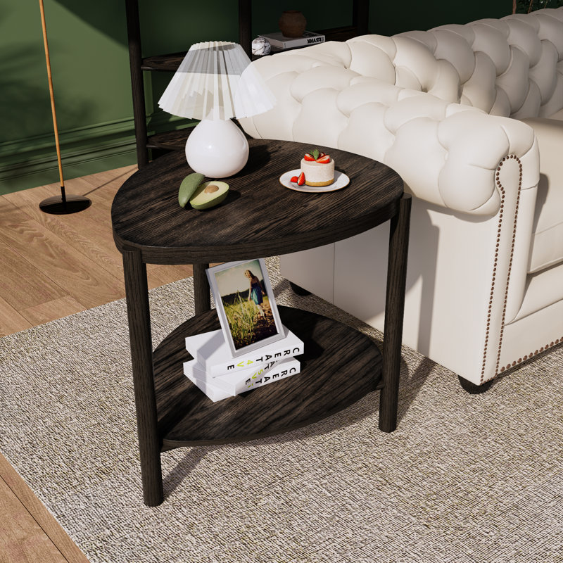 Rivoli End Table, Iron Black