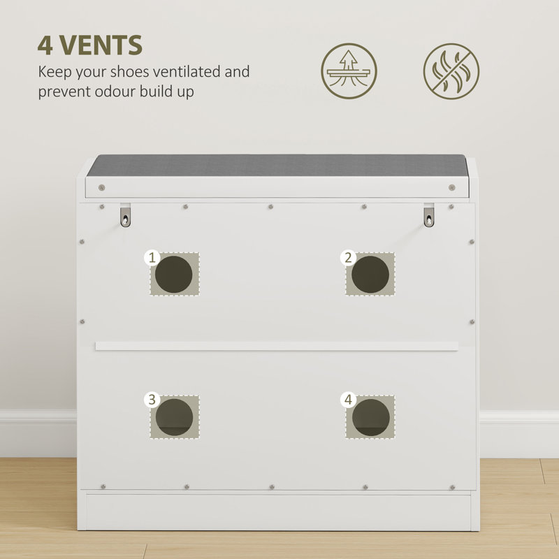 5 Pair Shoe Storage Bench