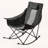 Heated Portable Folding Rocking Chair with Dual-Zone Heating
