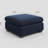 Knaack Velvet & Plush Wide Corduroy Ottoman, Large Seat with Removable Cushion Cover-804958403