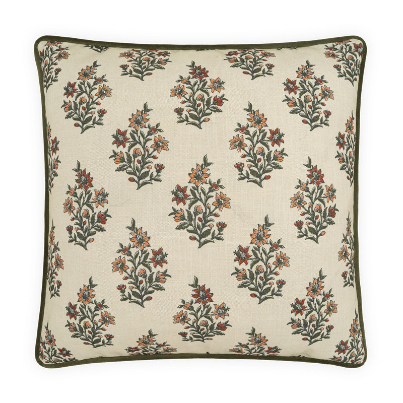 Floren Square Pillow Cover & Insert, Square 22"