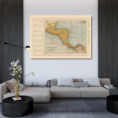 Williston Forge Reynold Gallery Wrapped Canvas Art Titled: Guatemala Honduras Nicaragua Costa Rica Panama