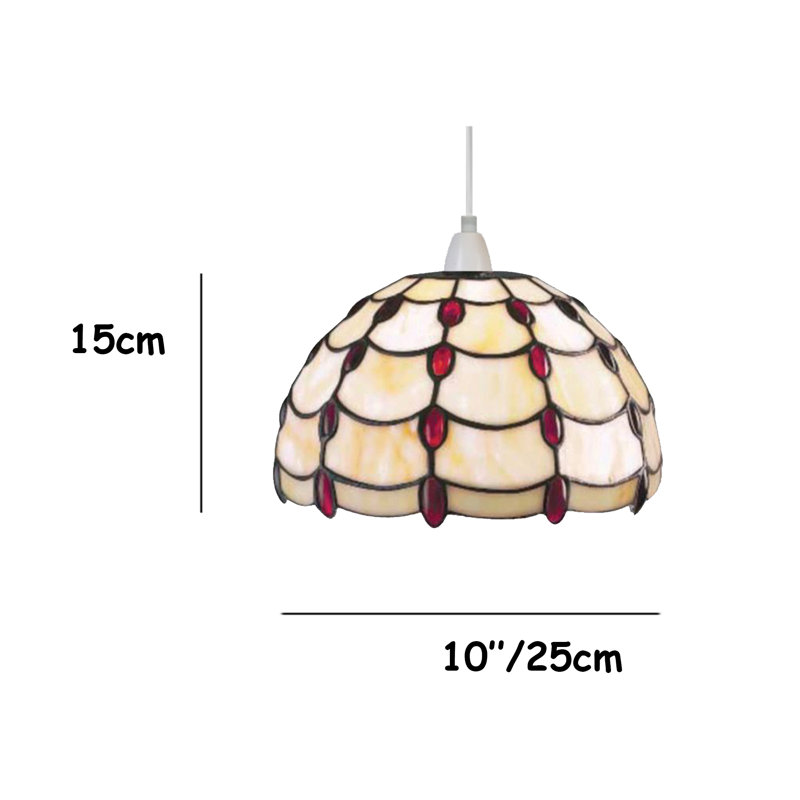 Boller 14 cm H Bowl Glass Pendant Shade ( Screw On ), Ruby