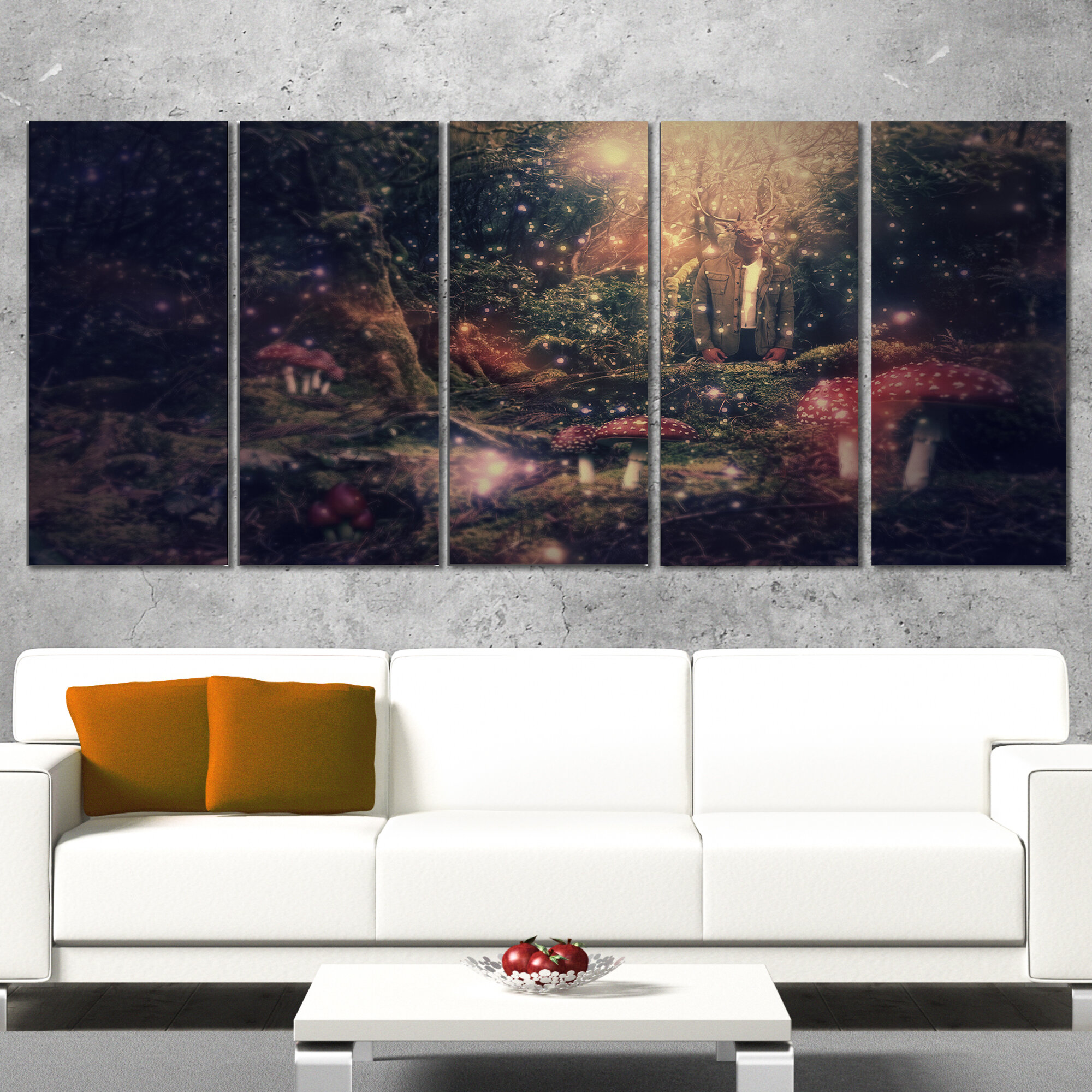 DesignArt Modern & Contemporary On Canvas 5 Pieces Print