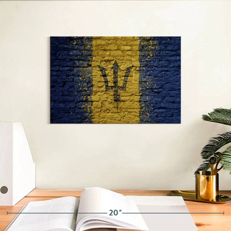 Borges Brick Textured Barbados Flag