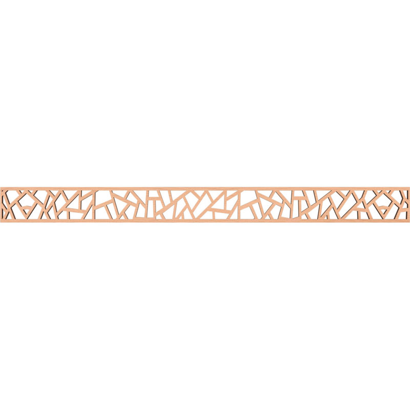 Moulure en bois Harrisburg, H 4 po x l 46,375 po x P 0,375 po, Aulne