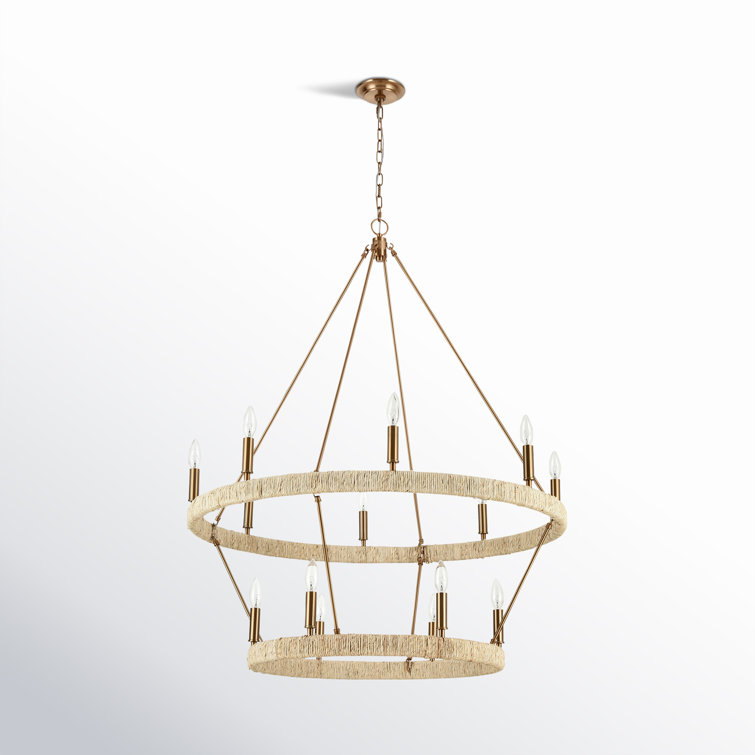 Abode 14 Light Metal Dimmable Geometric Chandelier