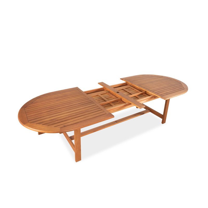 Table de salle à manger extensible 118 po Eucalyptus