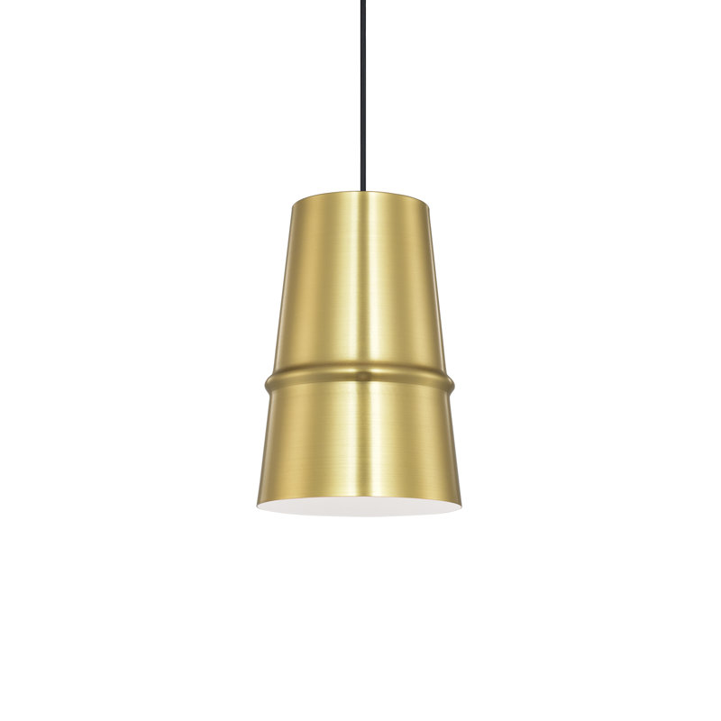 1 - Light Single Pendant, Gold