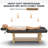 75 Inch Professional Massage Table With Adjustable Hight And Headrest,pu Leather Spa Facial Bed With Solid Wood Frame