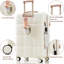 Ensemble de 3 valises rigides en ABS blanc