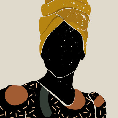 «Anastasius Domonique Brown Black Hair No 10» par Domonique Brown, reproduction sur toile tendue