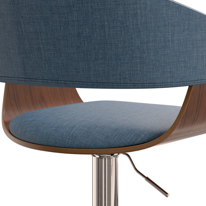 Tabouret de bar pivotant réglable, Bleu