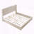 King Size Solid Wood Platform Bed with Headboard, No Box Spring Needed-67043913