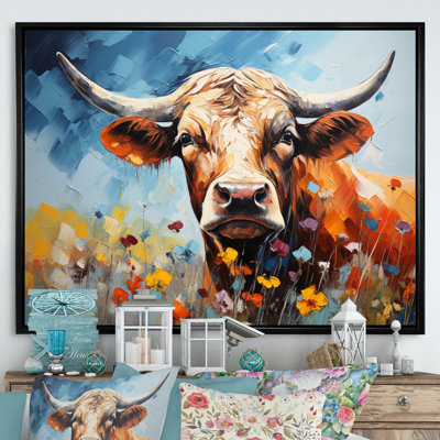 «Cow Countryside Palette I», reproduction d'art sur toile