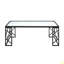 Occasional 3Pc Tables Set Table basse en verre trempé et tables de bout