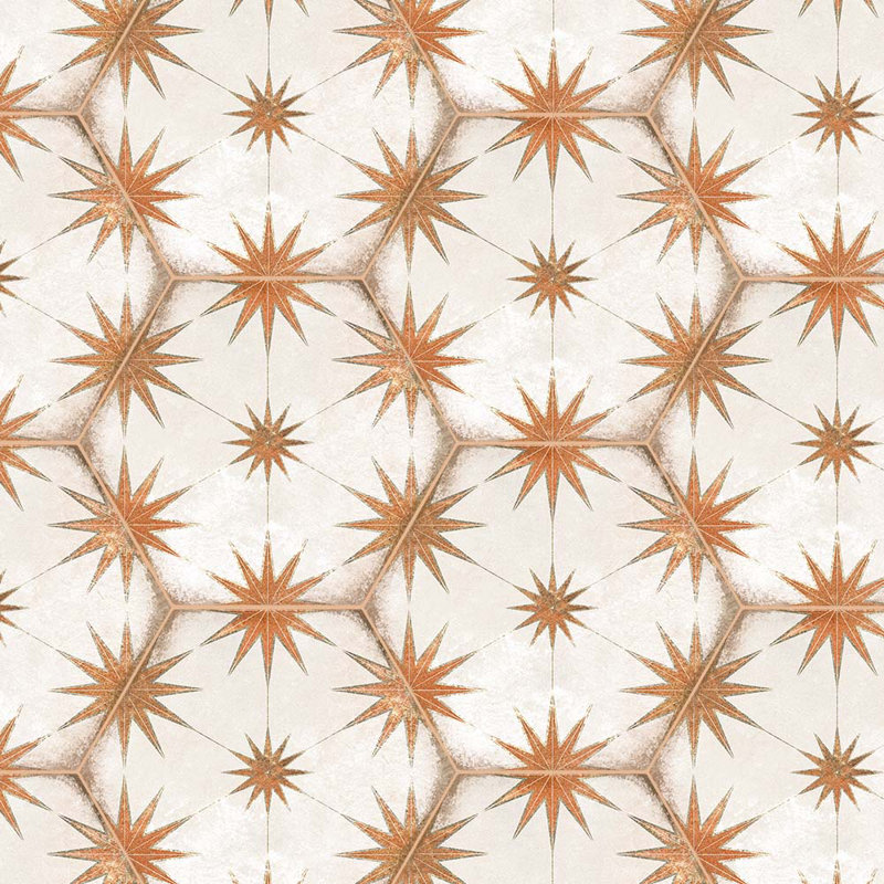 Carreau de porcelaine Odyssey Hexagon 8x9, Rouge