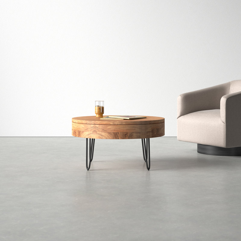 Heaton Solid Wood Coffee Table with Storage