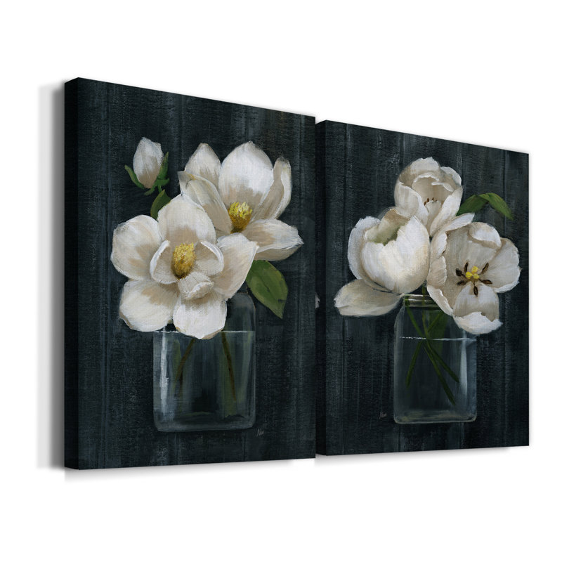 «Chalkboard Beauty I», ensemble de 2 reproductions d'art, Pas de tapis, H 40 po x l 60 po x P 1 po, Toile tendue