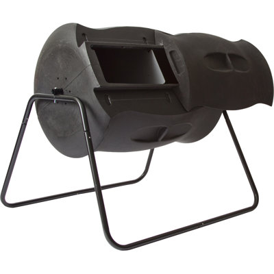 55 Gallons Odor Resistant Outdoor Tumbler Composter with Latching Lid