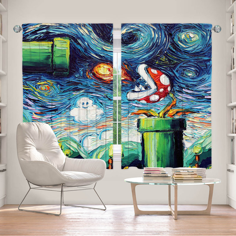 Feri Room Darkening Curtain Pair, 40" W x 61" L
