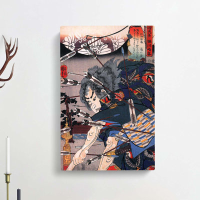 Clearing Water At Horikawa by Utagawa Kuniyoshi - Wrapped Canvas Painting