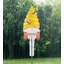 Accessoire de jardin standard en verre et gnome de pluie 42 pouces Gnome