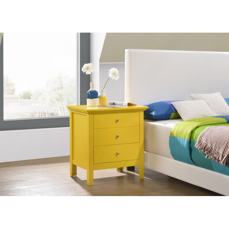 Table de chevet Vibrant Casual, Jaune