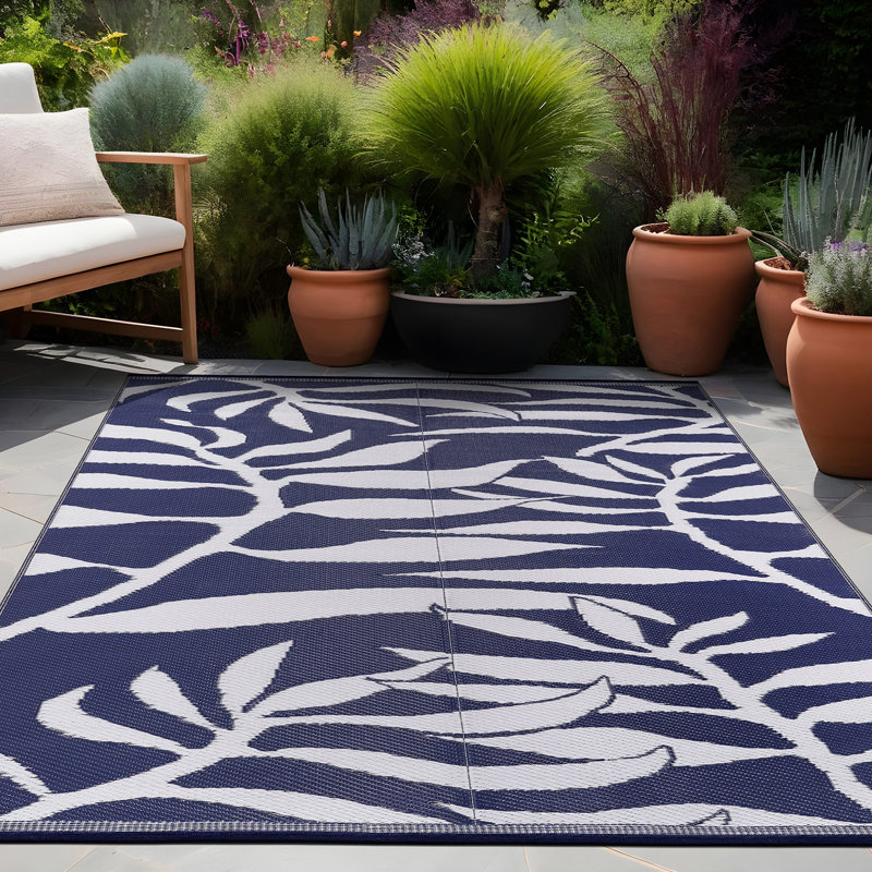 Aldo Performance Floral Rug, Rectangle 9'10" x 13'