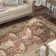 Tapis rouille / ivoire Aris