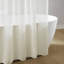 Rideau de douche ivoire moderne en polyester 72 x 84 po pour salle de bain